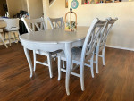 Dining table and chairs