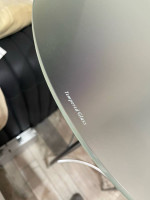 TALL BAR TABLE WITH TEMPERED GLASS TOP