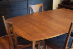 Restored Broyhill Brasilia extendable dining set (table, four chairs)