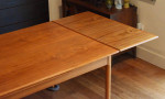Extra large/long Danish teak expandable dining table - 106.5" long