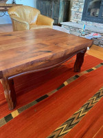 Beautiful solid wood large coffee table