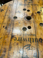 custom wine barrel table