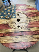 custom wine barrel table