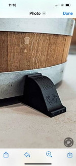 custom wine barrel table