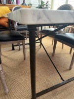 Pottery Barn Avon Marble dining table