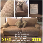 FULL SIZE SOFA EC CHESTNUT RIDGE RD QBY
