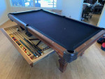 8' Olhausen Hampton Pool Table w/ Drawer - U Pick Cloth Color