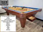 8' Connelly Pool Table w/ Ball Return - INSTALLED w/ New Cloth, U Pick
