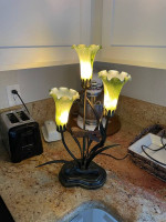 DALE TIFFANY CONNOISSEUR COLLECTION LILY FLUTE DRAGONFLY TABLE LAMP 21