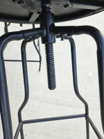 Industrial Metal CRAFTSMAN Bistro Kitchen Pub Table and 2 Chairs Set