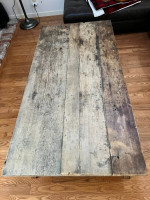 Custom barnwood coffee table
