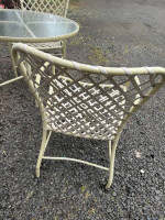 Patio set with chairs and table