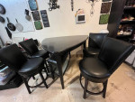 Black dining room table