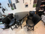Black dining room table