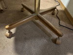 Dining room table 40” with leaf and 4 chairs