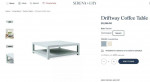 NEW Serena and Lily Driftway Square Coffee table