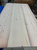 Farmhouse knotty pine dining table