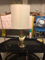 Beautiful table lamp with choice of two different lamp shades
