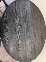 Tall Round Table and 4 Stools (chairs) Kitchen, Patio, Gray