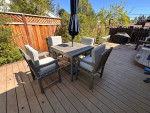 Outdoor Patio Set - Table and 4 Arm Chairs
