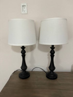 KIAN Table Lamps by ASHLEY FURNITURE Classic Design Black SET OF 2