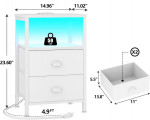 End table with charging station