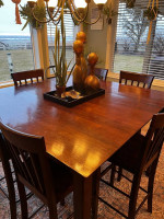 Dining Table + 6 Chairs + 2 Leaves