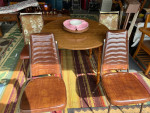 MID CENTURY DINING TABLE 4 CHAIRS