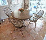 Oak Kitchen Table 48" With 24" Leaf