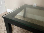 Glass coffee table- CratesnBarrel