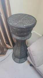 Wicker column table