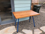 SOLID chromodern figured maple butcher block table countertop
