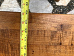 SOLID chromodern figured maple butcher block table countertop