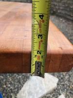 SOLID chromodern figured maple butcher block table countertop