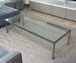 Glass coffee table