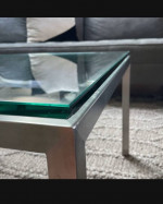 Glass coffee table