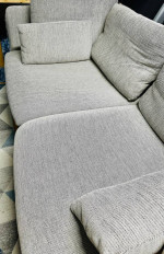 IKEA 2 Corner Sections/Sofa/Couch Chair, Beige/Brown