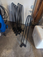 Mid-century modern style hair pin table legs