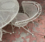 set of 4 Mid Century Salterini patio chairs and Table