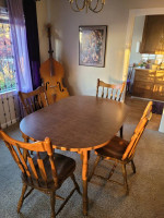 dining room table and chairs