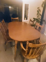 dining room table and chairs