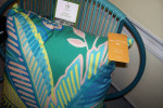 New Patio Set, 2 string Wicker Chairs and Table* 2 Throw Pillows