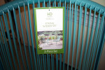 New Patio Set, 2 string Wicker Chairs and Table* 2 Throw Pillows