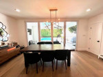 Distressed wood dining table