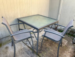 Outdoor table and two chairs