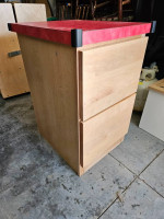 Red Top File cabinet / end table
