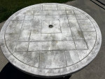 Plastic Outdoor Table 39” Across