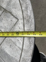 Plastic Outdoor Table 39” Across