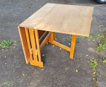 Romanian Teak Folding Dining Table