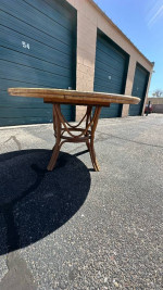 Beautiful Round Bamboo  Rattan 42” Dining Room Table